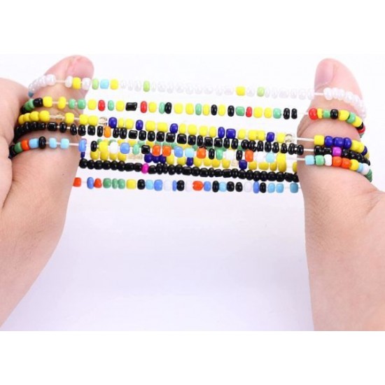 24 Pcs Handmade Beaded Bracelets For Women Adjustable Crystals Stretch Bracelet Colorful Elastic Beaded Anklet Bracelets Set 24 Pcs Handmade Beaded Bracelets For Women Adjustable Crystals Stretch Bracelet Colorful Elastic Beaded Anklet Bracelets Set